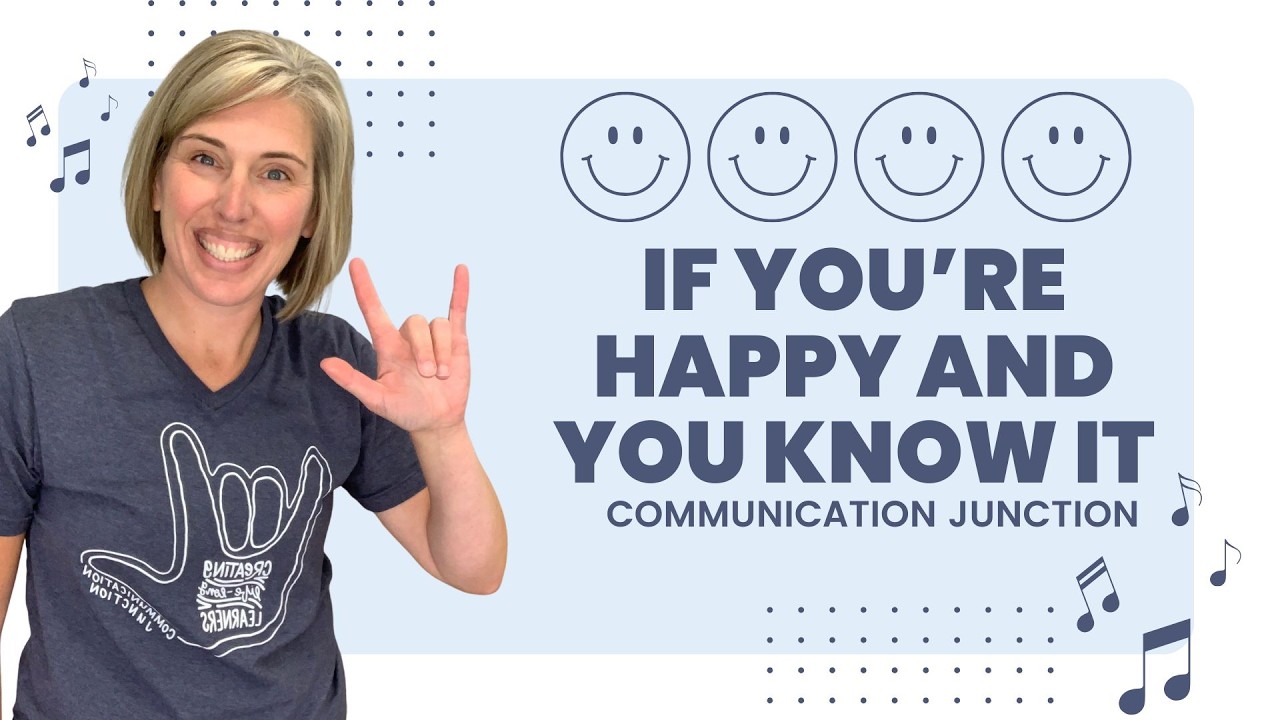 If You're Happy and You Know It Sing Along with ASL vocabulary 