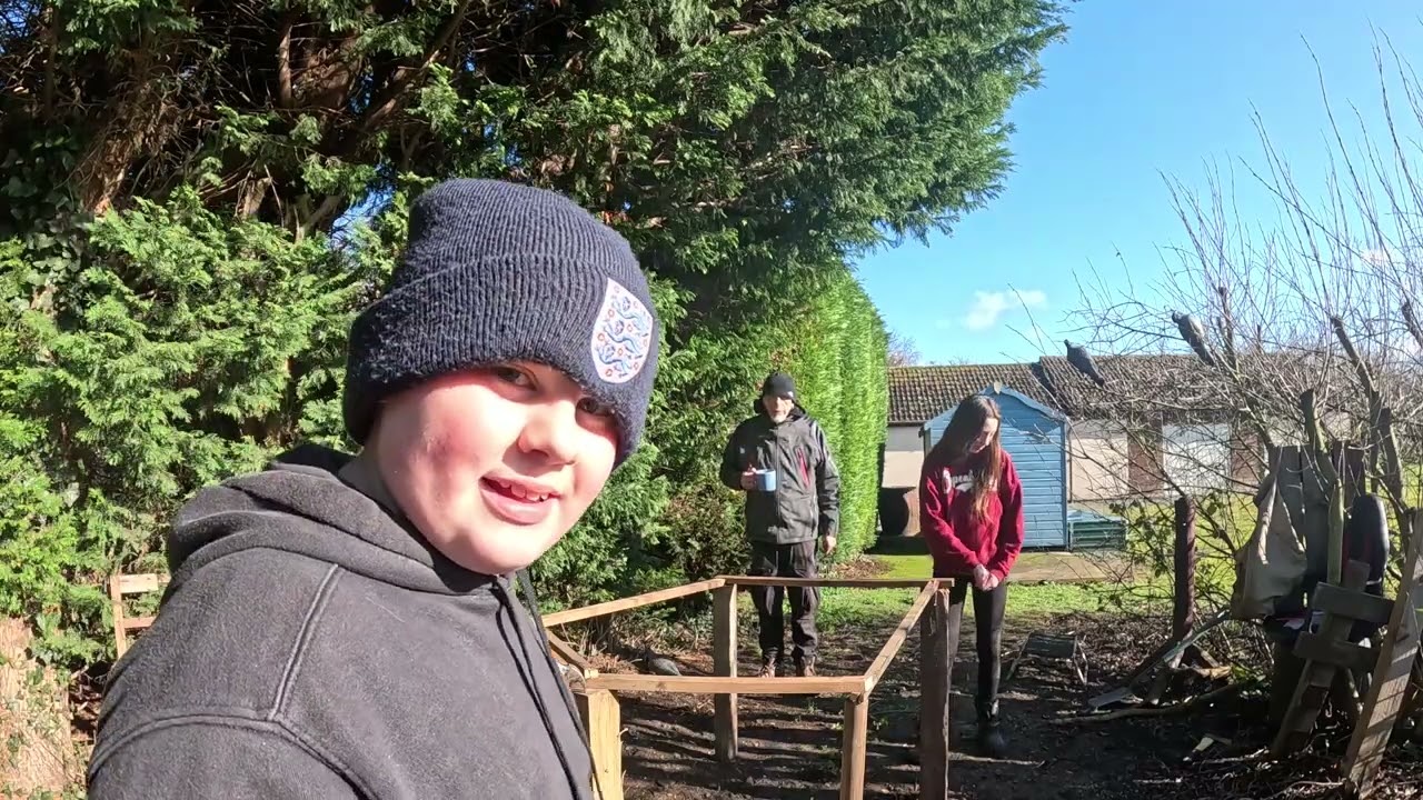 Building a survival base in my garden part 21