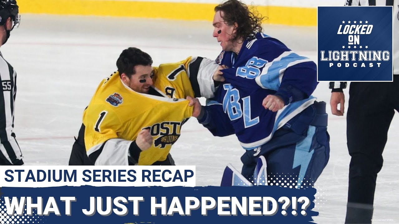 EPIC! Lightning STUN Bruins With WILD Stadium Series Comeback | Vasilevskiy Brawl Turns The Tide