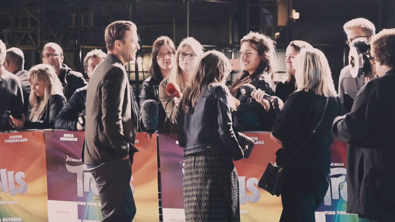 Justin Timberlake and Anna Kendrick - Trolls - London