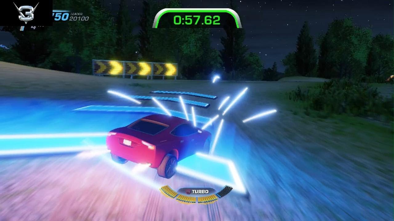 Jugando competencias de saltos en Cars 3