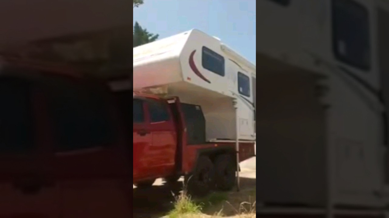 Loading my slide on camper