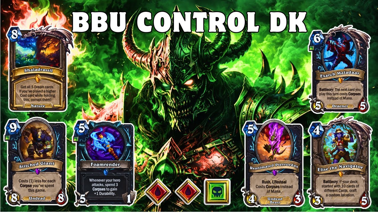 Winning Muscle Memory &mdash; Best BBU Control Death Knight Deck to Climb Legend &mdash; Hearthstone Standard