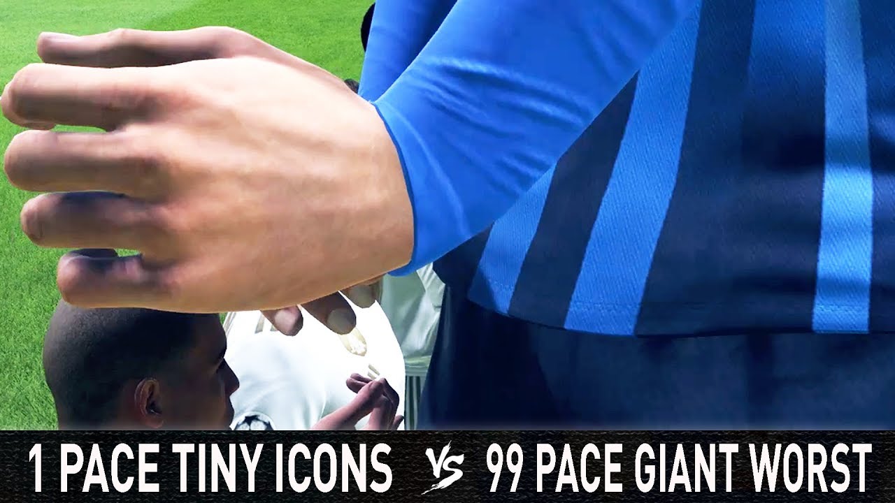 1 Pace Tiny Icons VS 99 Pace Giant Worst Team - FIFA 20 Experiment