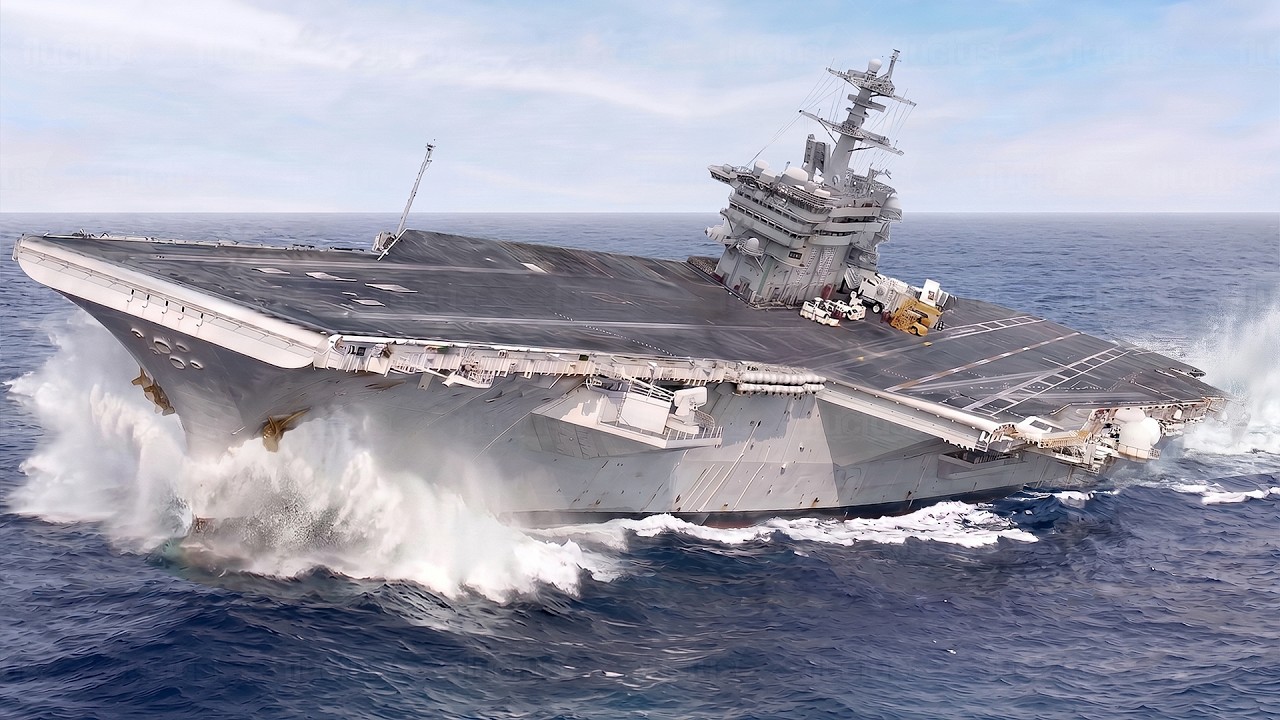 Extreme Operations of US Largest $13 Billion Aircraft Carrier
