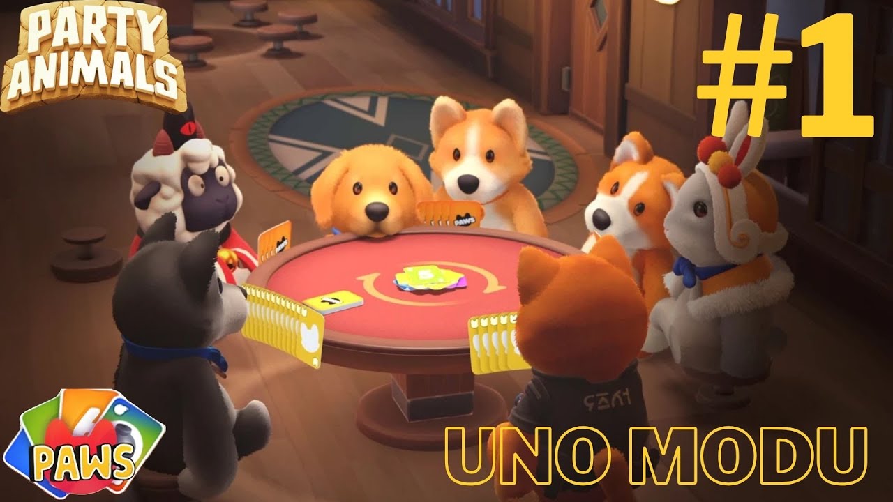 UNO MODU OYNADIK | PARTY ANIMALS #1