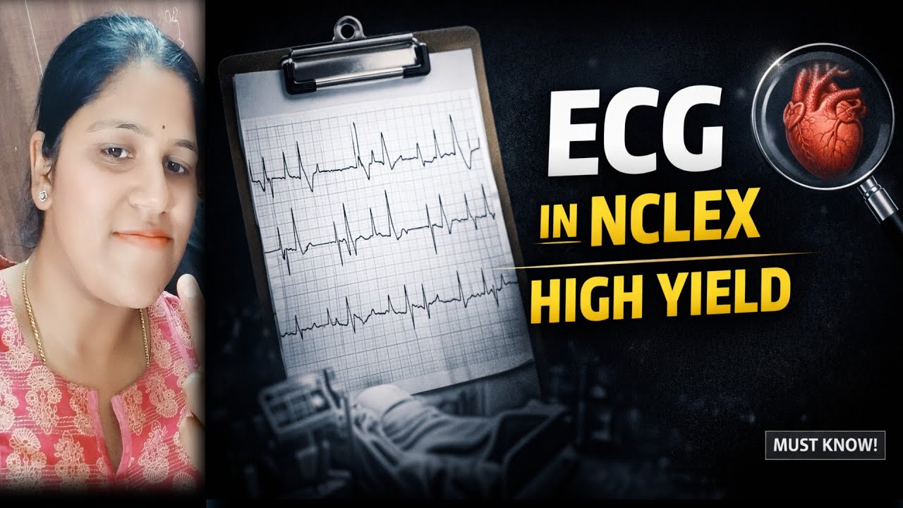 HIGH YIELD CONTENT ELECTROCARDIOGRAM IN NCLEX 🎯🎯🎯