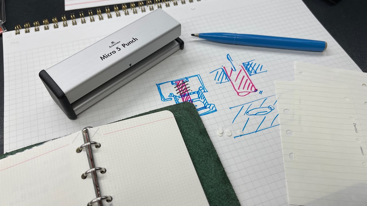 ■M5システム手帳リフィル自作用としてベターなパンチ「MICRO5サイズ用5穴パンチ」アシュフォード【文具王の文具深夜便】