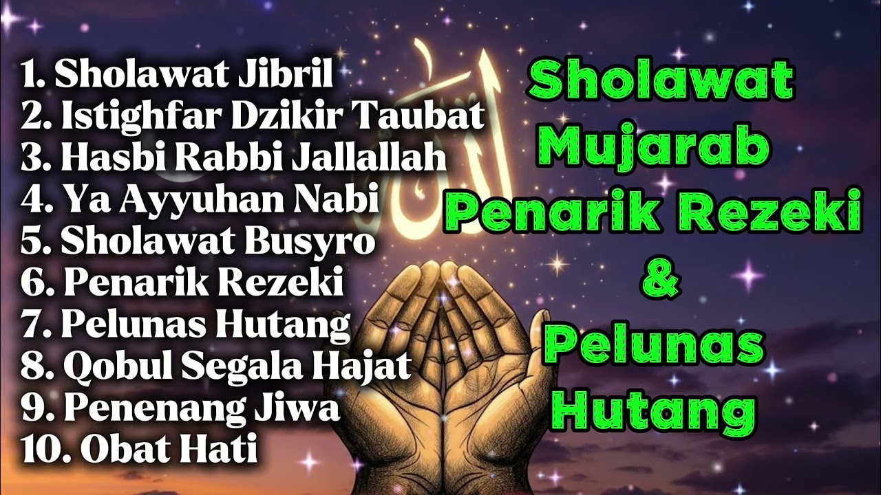 ✨ DAHSYAT & MENGGETARKAN HATI | Sholawat Penarik Rezeki Lancar, Pintu Rezeki Terbuka 