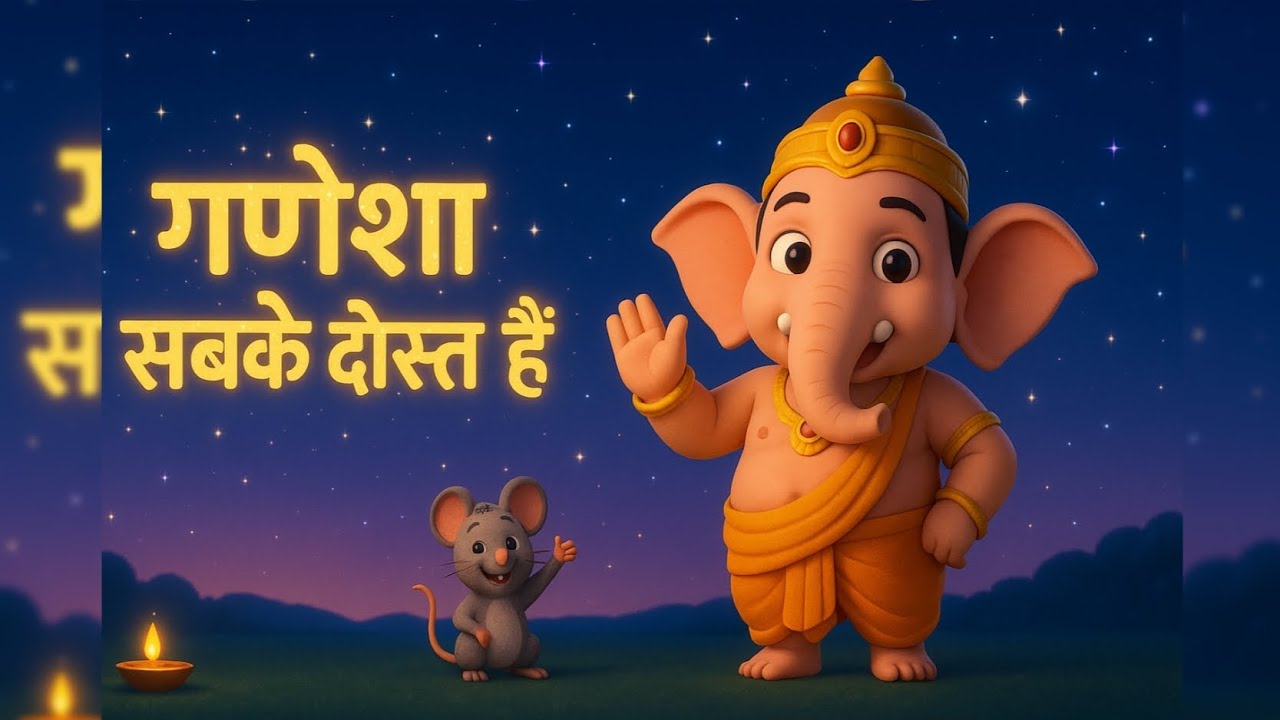 Chuha aur Bal Ganesha 🐭🐘| Nursery Rhyme for Kids | The Kids Cartoon Story #cartoonvideo 