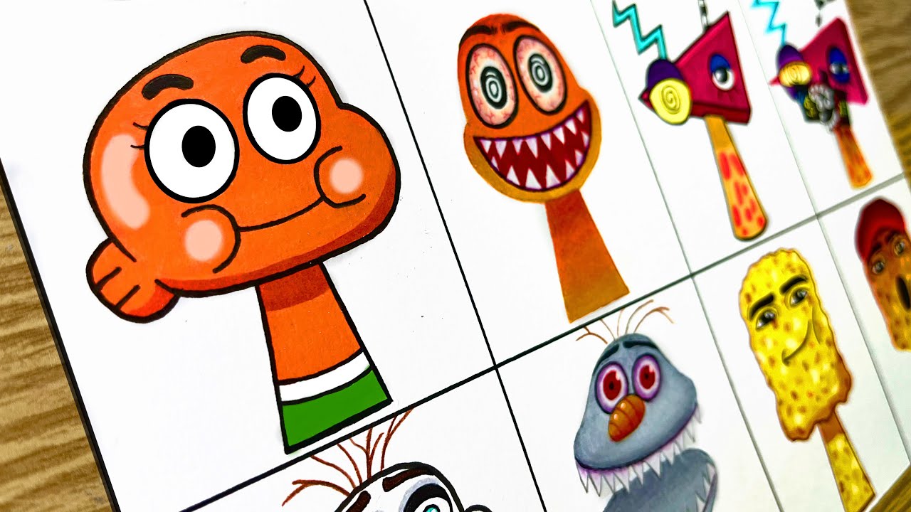 Рисунок Incredibox Sprunki OC: Normal VS Horror / NEW My Sprunki OC Phase