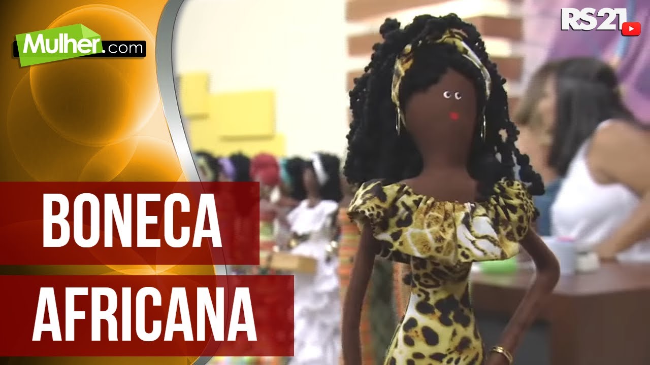 Mulher.com 18/02/2013 Mabel Fernanda de Oliveira - Boneca africana Parte 1/2
