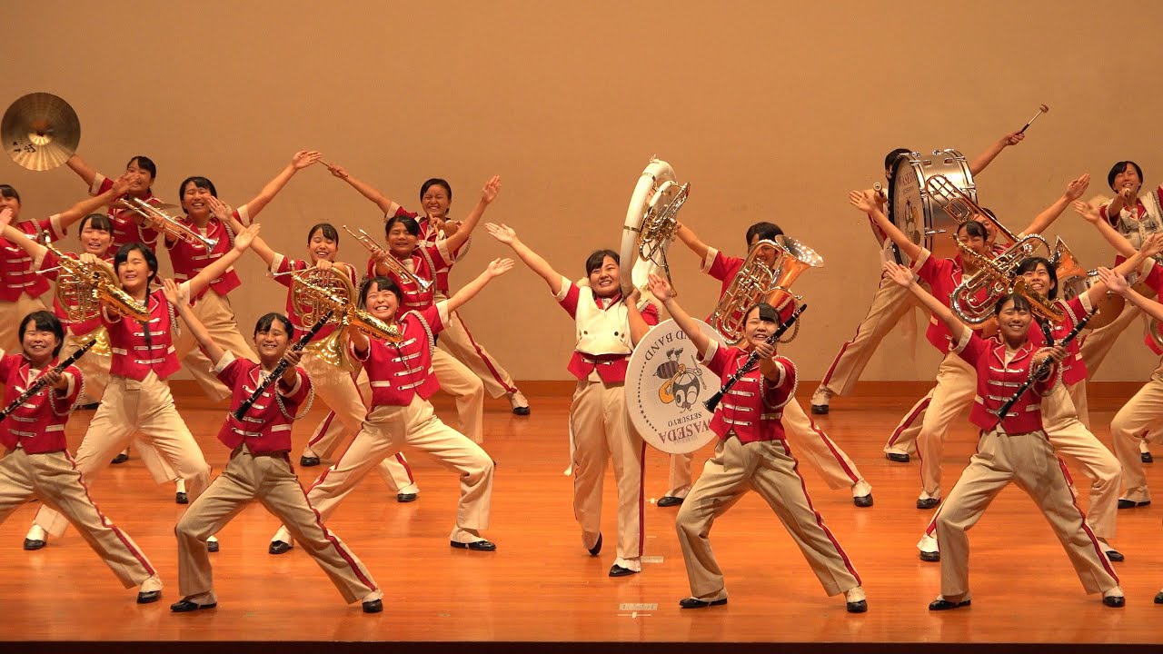 早稲田摂陵高等学校ウィンドバンド 「彩都音楽祭2019 」ステージマーチング「4ｋ」