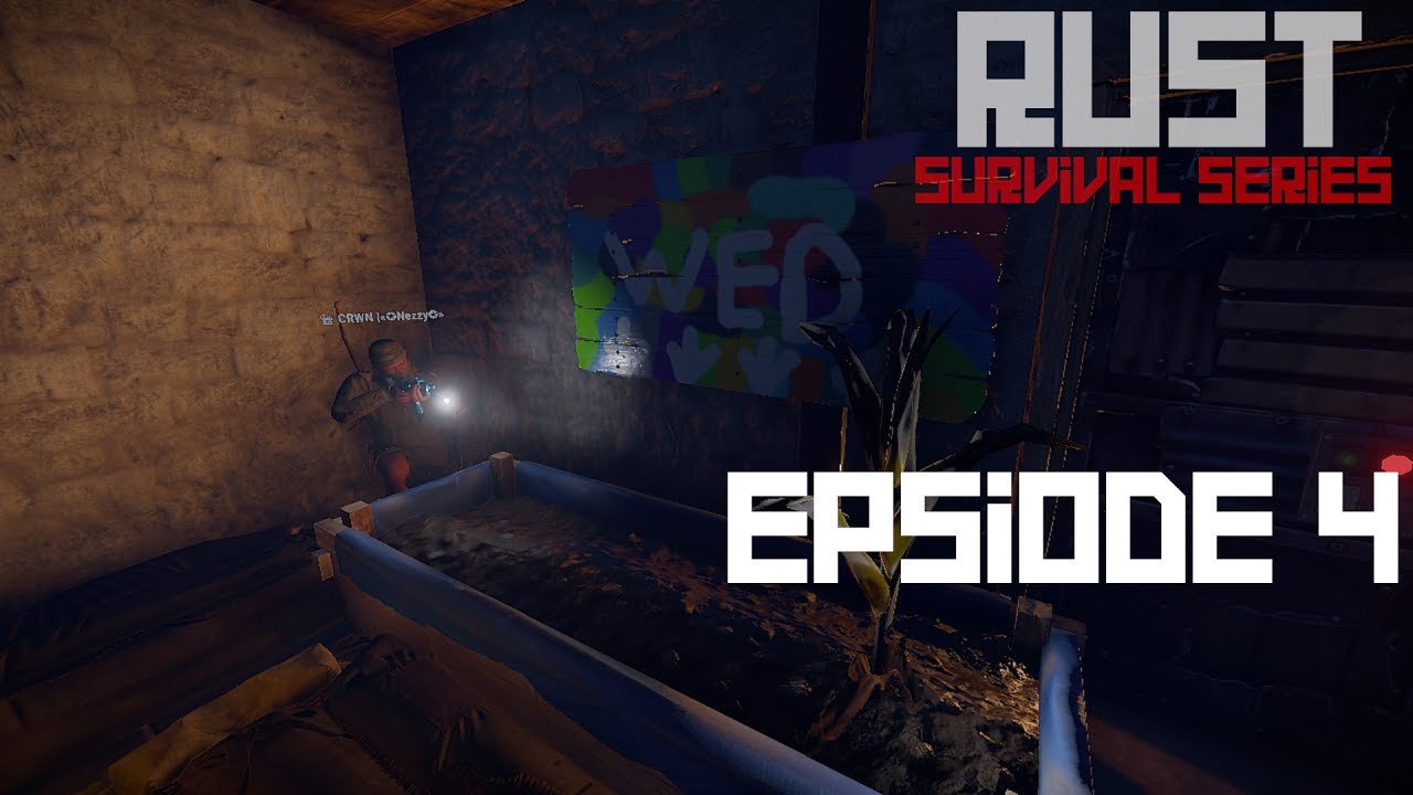Lets Play RUST Episode 4 (Group Survival) Making the Hemp Farm!!
