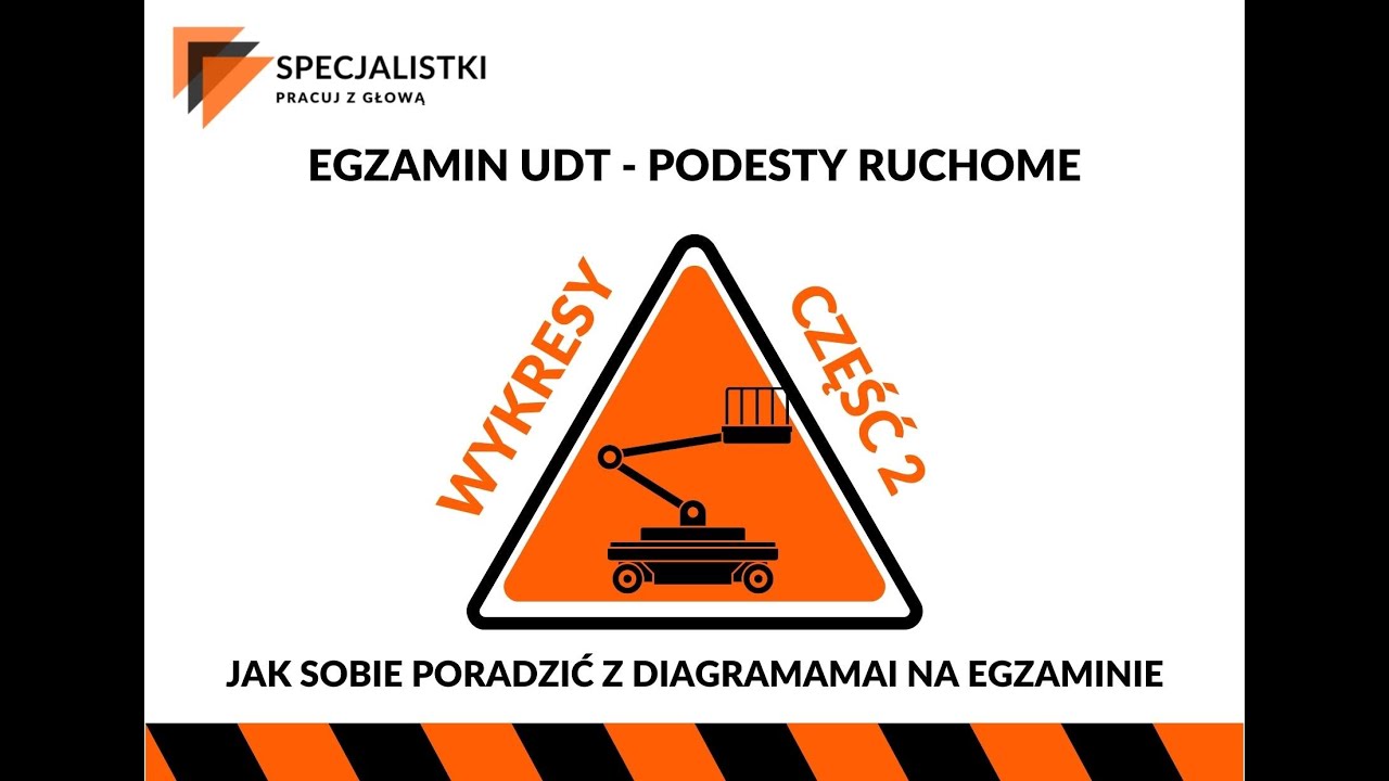 Specjalistki | diagramy, wykresy podesty ruchome, zwyżki, jak zdać egzamin udt.