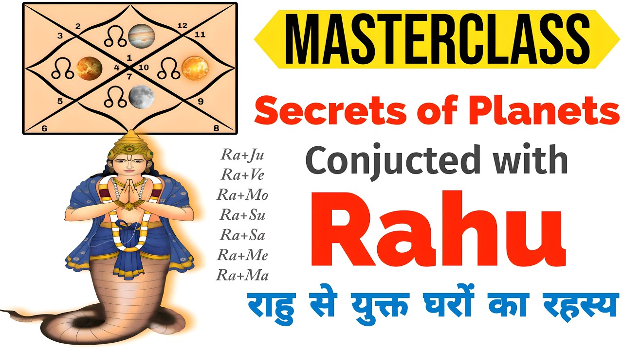 🎭Secrets of the Planets conjucted With Rahu ( How to Utilize the energy for greatness)