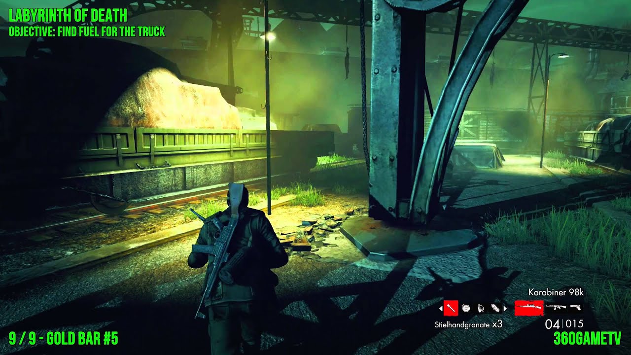 Zombie Army Trilogy - Episode 1 All Gold Bars and Bottles of Blood - All in One Collectible Location