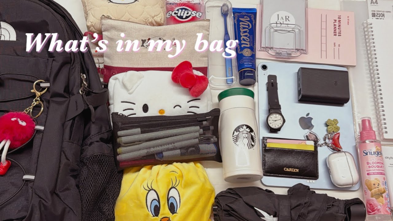 예비고1 What’s in my bag • 예비고1 새학기 가방싸기 • 10년생 • 파우치 소개 • 필기구 추천 • 개학준비 • 학생 • 새학기 • 왓츠인마이백 • 제로jero