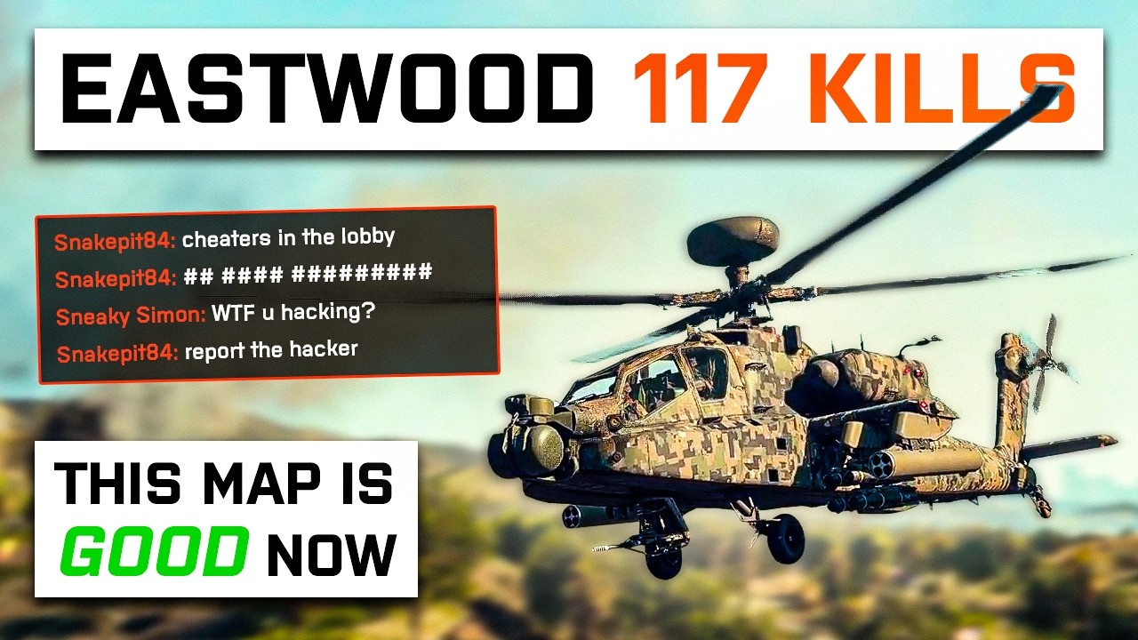 117 Kills Attack Helicopter Gameplay on Eastwood | Pilot & Gunner POV | Battlefield 6