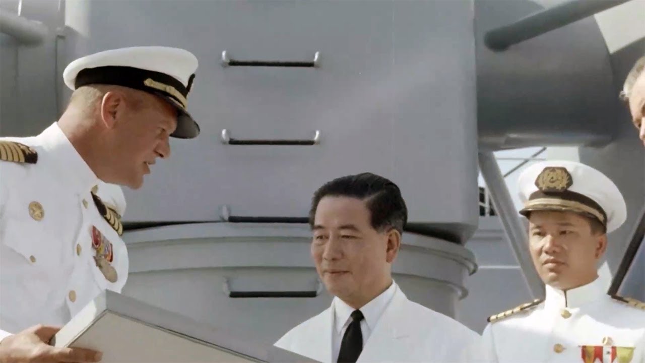 U.S. Navy Welcomes President Diem Aboard USS Mahan – Saigon Independence Day 1962
