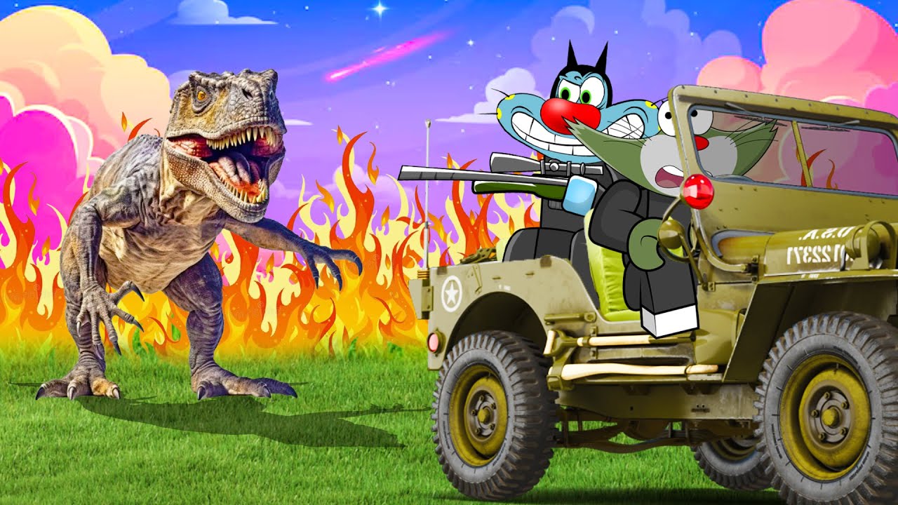 👶CAN WE SURVIVE THE SCARY GODZILLA IN ROBLOX !!- ft.Oggy