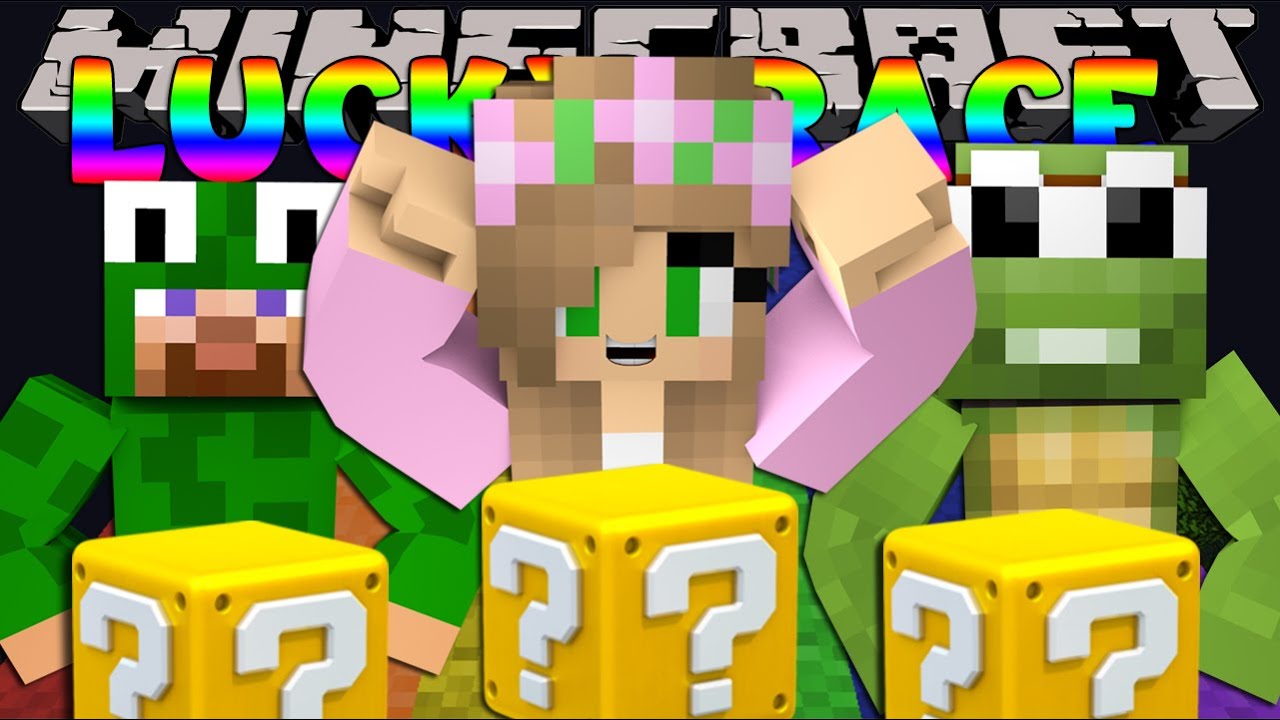 Minecraft Little Kelly : LUCKY BLOCK RACE W/LittleLizardG & TinyTurtleG