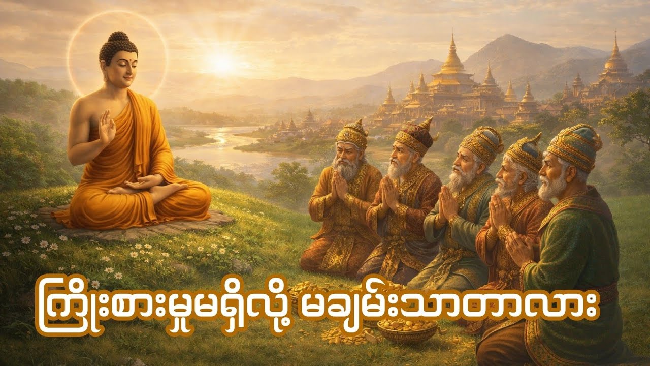 ကြိုးစားမှုမရှိလို့ မချမ်းသာတာလား | ဗုဒ္ဓဘုရားရှင်နှင့် သူဋ္ဌေးကြီး (၅) ဦး အကြောင်းတရားတော်
