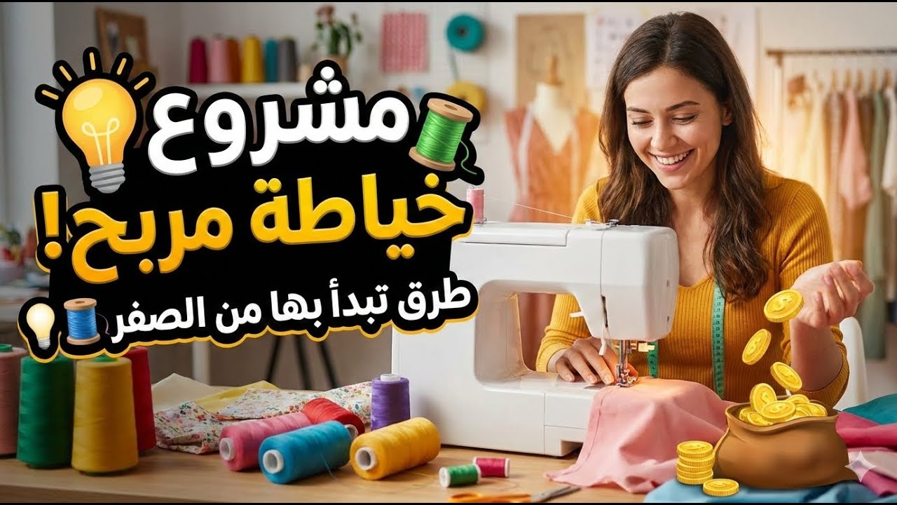 نصائح مشروع الخياطة: طرق مربحة تبدأ بها من الصفر! 💡🧵