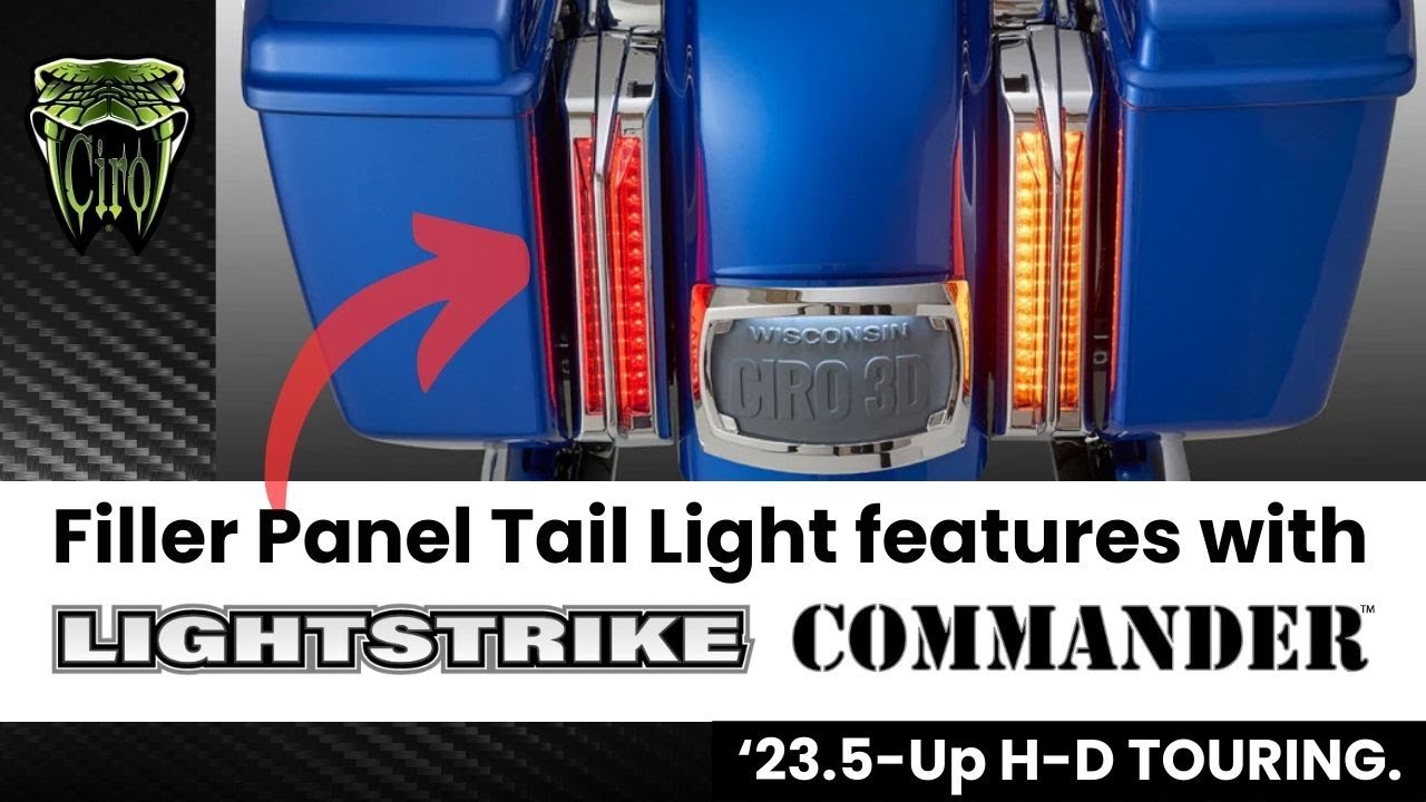 Filler Panels | '23.5-up Harley-Davidson with Lightstrike Commander | Ciro