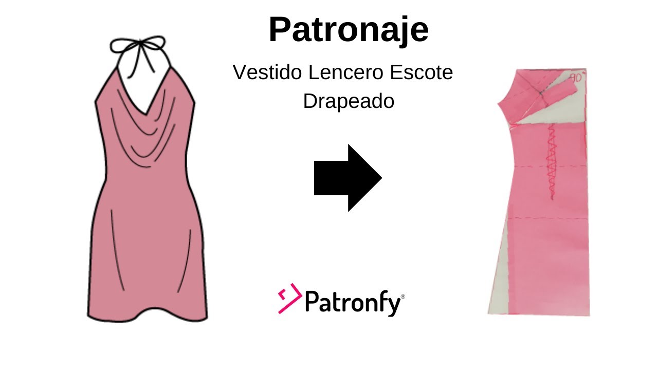 290.- Vestido lencero con escote drapeado holgado | Slip dress with draped neckline.