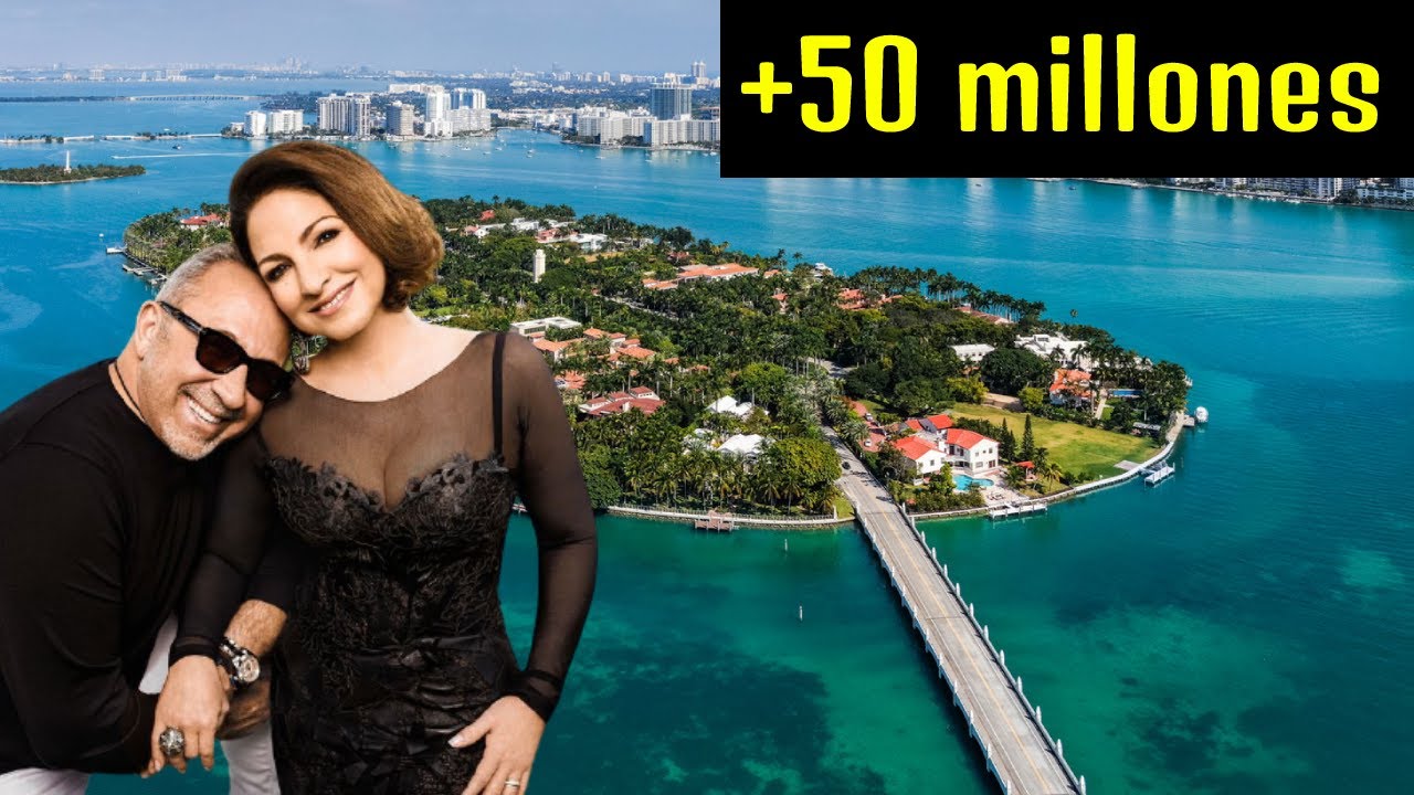 Asi es la ISLA PRIVADA donde viven GLORIA Y EMILIO ESTEFAN en MIAMI