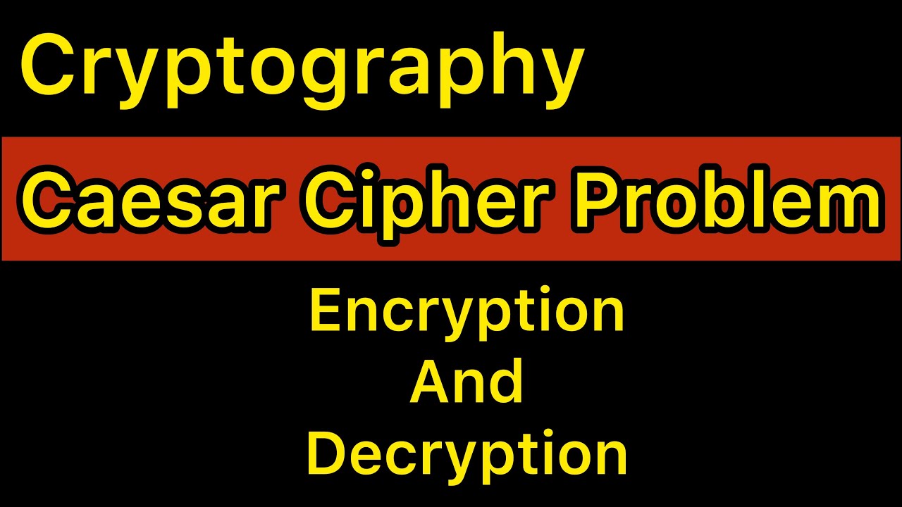 Caesar Cipher Problem | Encryption And Decryption | Tamil