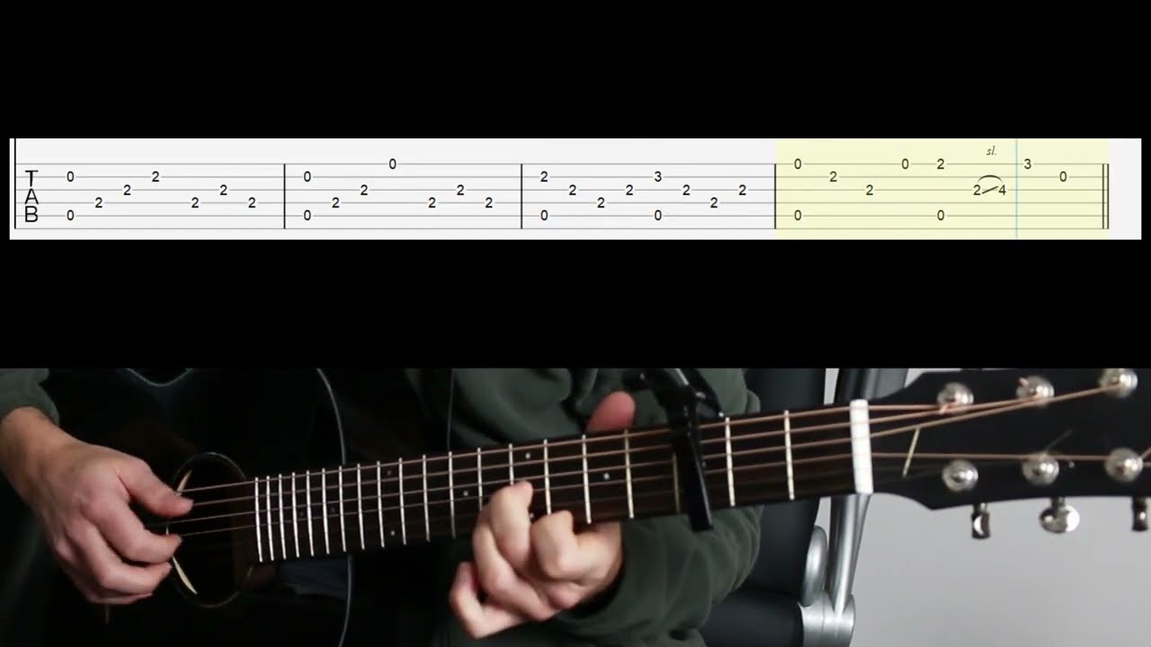 Twin Peaks Theme (Angelo Badalamenti) - Guitar Cover Tab