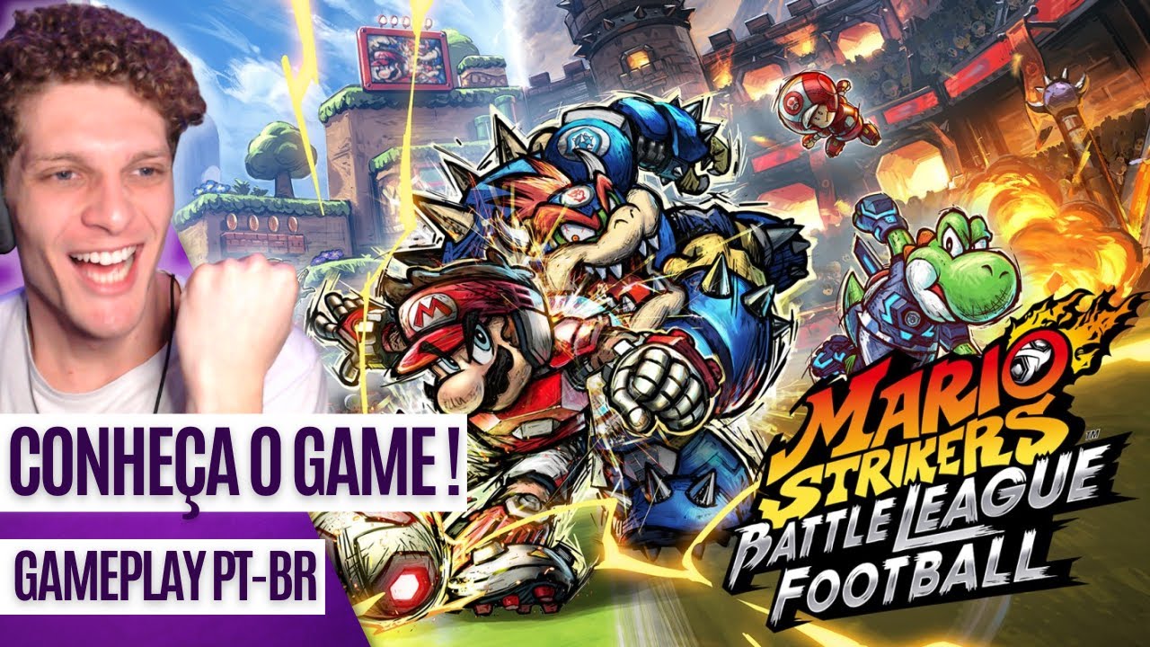 Só GOLAÇO!! CONHEÇA o MARIO STRIKERS BATTLE LEAGUE [Gameplay PT-BR]