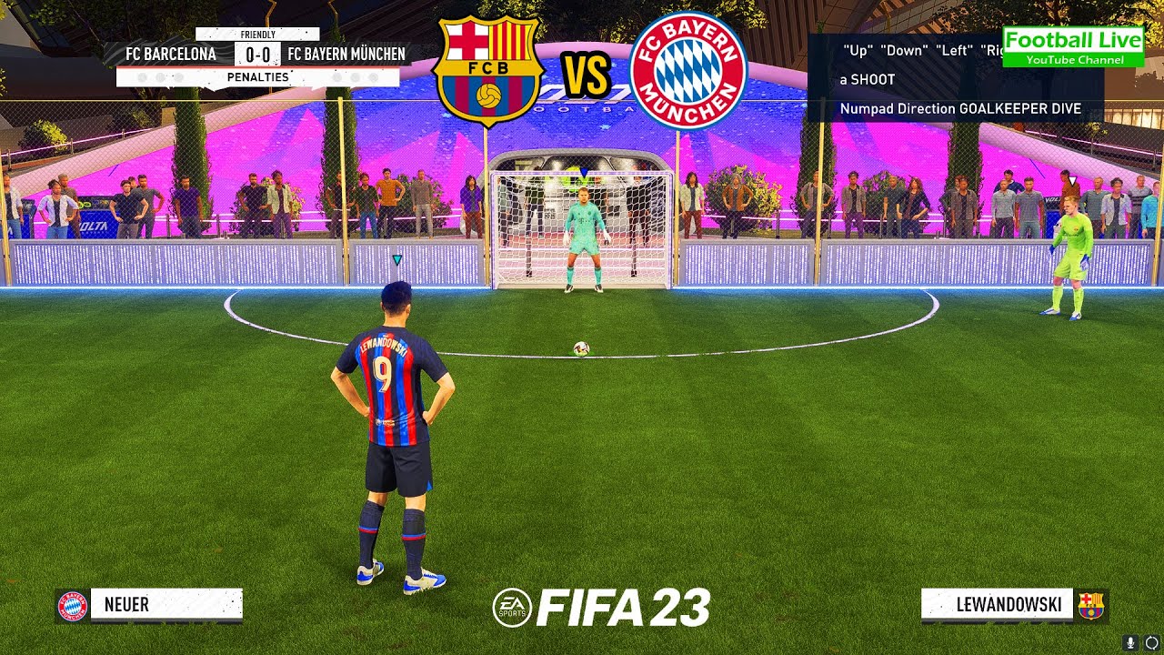FIFA 23 | Barcelona vs. Bayern Munich | Penalty Shootout | Lewandowski vs Bayern Munich -Gameplay PC