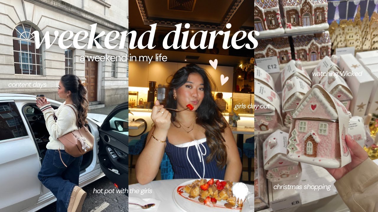 weekend diaries 🍜🧸💌 hot pot, christmas shopping, Wicked at the cinema + content day