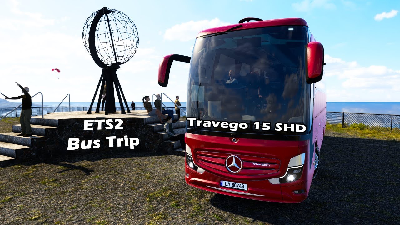 Scenic Nordic Bus Trip - Norway to Finland | Mercedes-Benz Travego 15 | Euro Truck Simulator 2 1.57