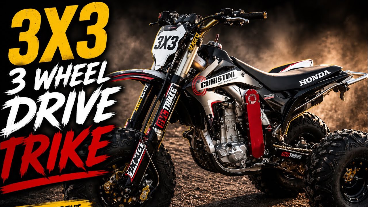Worlds FIRST 3X3 TRIKE Build? - Christini Awd DIRT BIKE