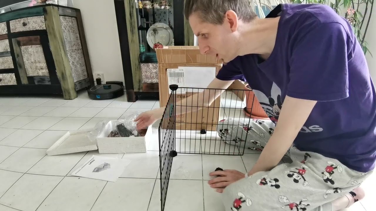 Sestavitelná ohrádka pro malá zvířata - variabilní i do patra