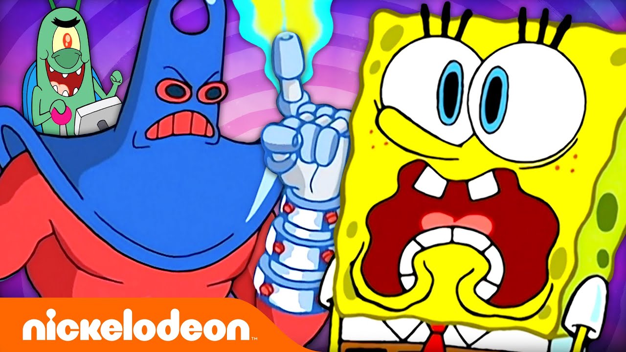 Every EVIL Character In SpongeBob 🍋 | Nicktoons