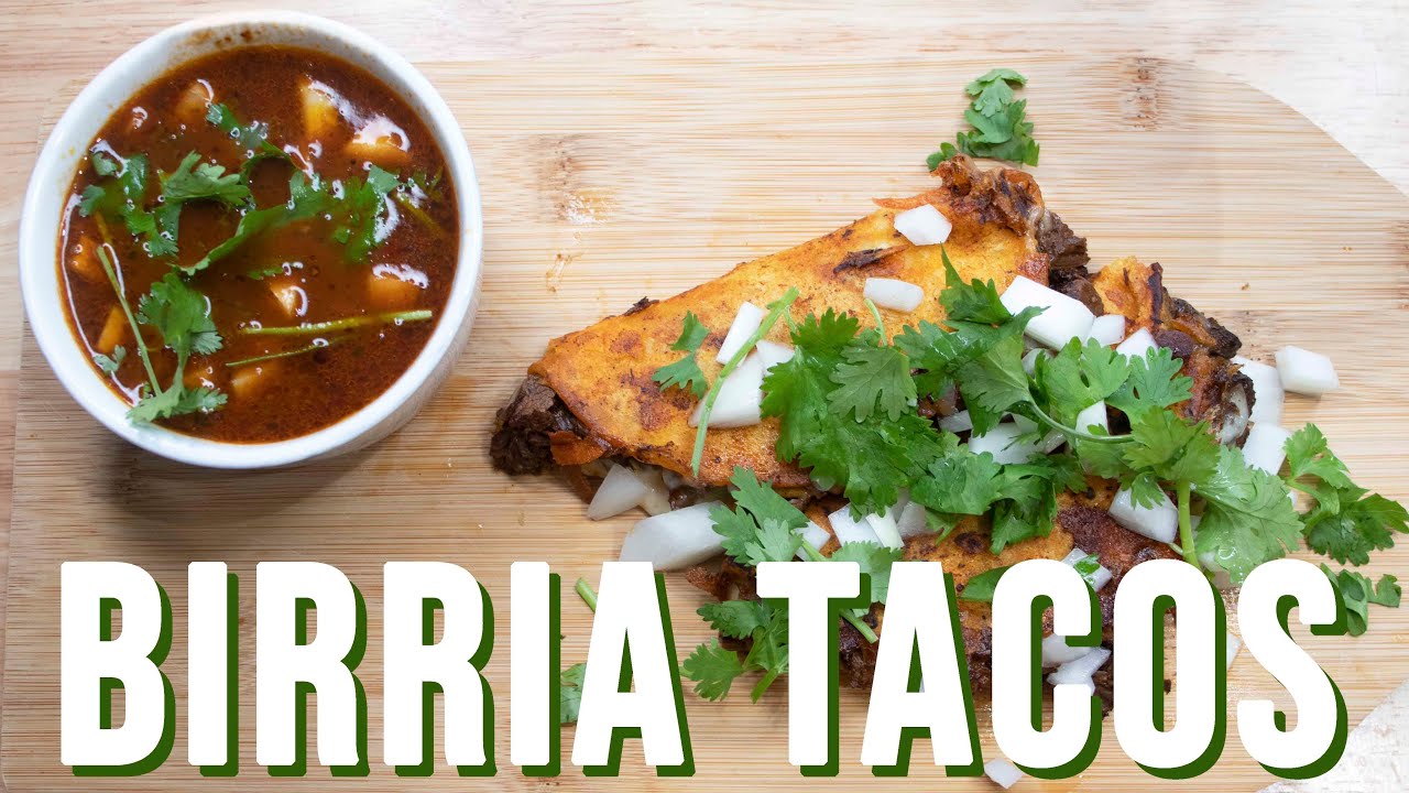 Mouth Watering Birria Quesa Tacos! 🌮