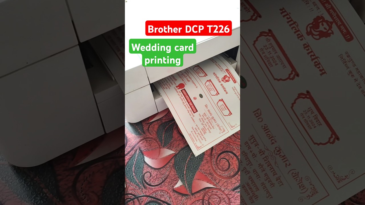 Brother printer wedding card printing #weddingcards #brotherprinter #screenprinting