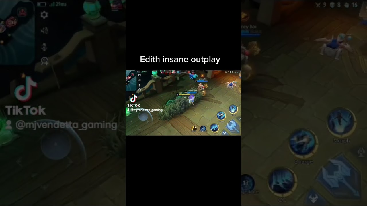 Edith insane outplay 😅 #mobilelegend #mobilelegendsgameplay #edithgameplay #insanegameplay