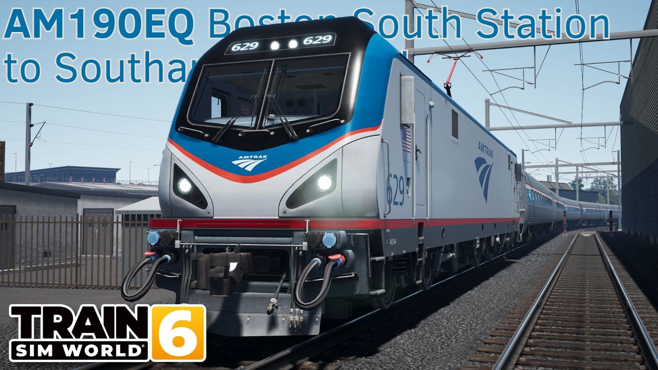 AM190EQ Boston South Station to Southampton Yard - MBTA Commuter - ACS-64 - Train Sim World 6