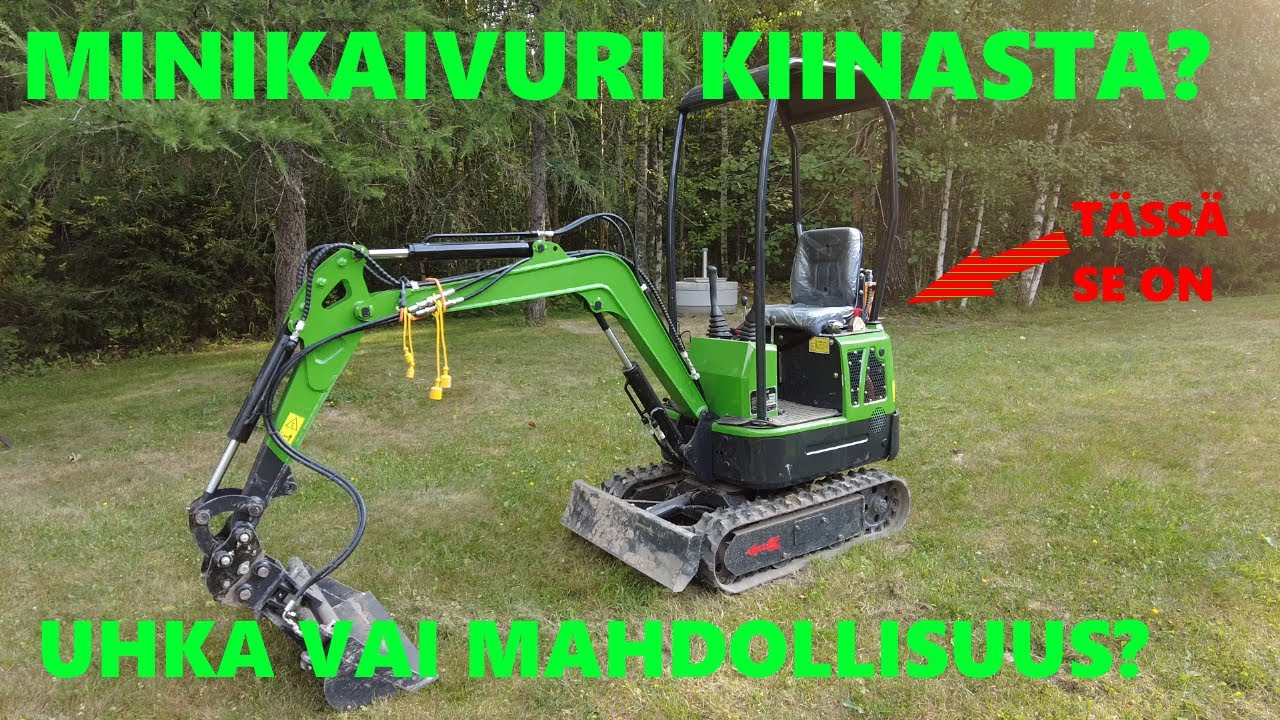 Salaojaremontti: Minikaivuri Kiinasta - uhka vai mahdollisuus?