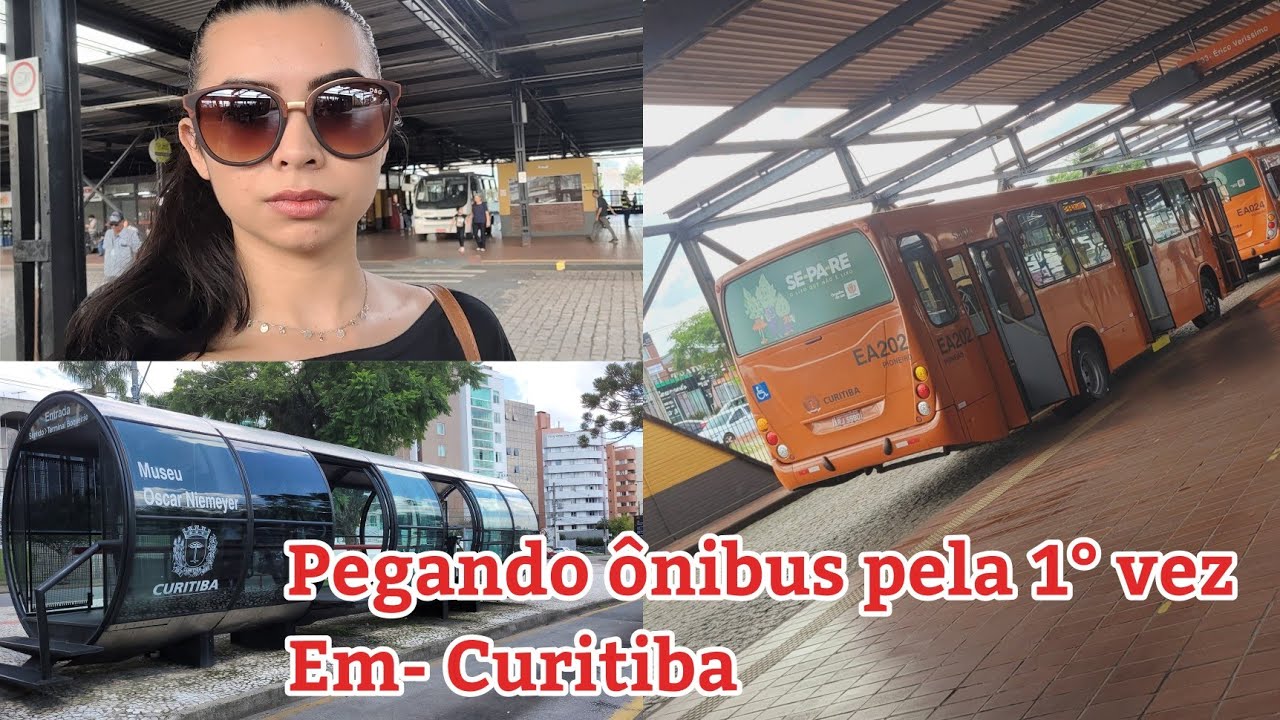 PEGANDO ÔNIBUS pela PRIMEIRA VEZ em- Curitiba 💜 onibus na estação Tubo... Bem fácil