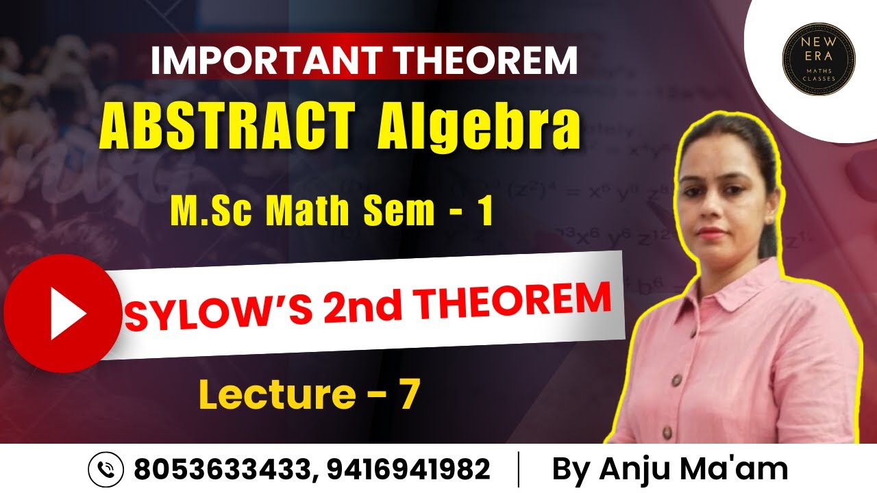 Sylow's 2nd Theorem | Double Coset | Abstract Algebra Maths M.Sc Sem-1 | New Era Maths Classes