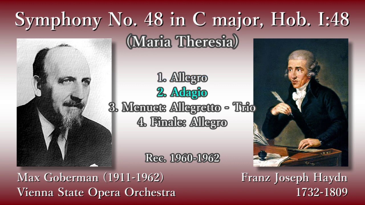 Haydn: Symphony No. 48, Goberman & Vienna State OperaO (1960-62) ハイドン 交響曲第48番 ゴバーマン