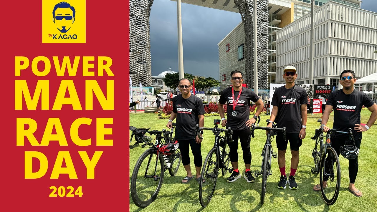POWERMAN 2024 DUATHLON RACE DAY | Run Bike Run Road Bike Cycling Malaysia Insta360