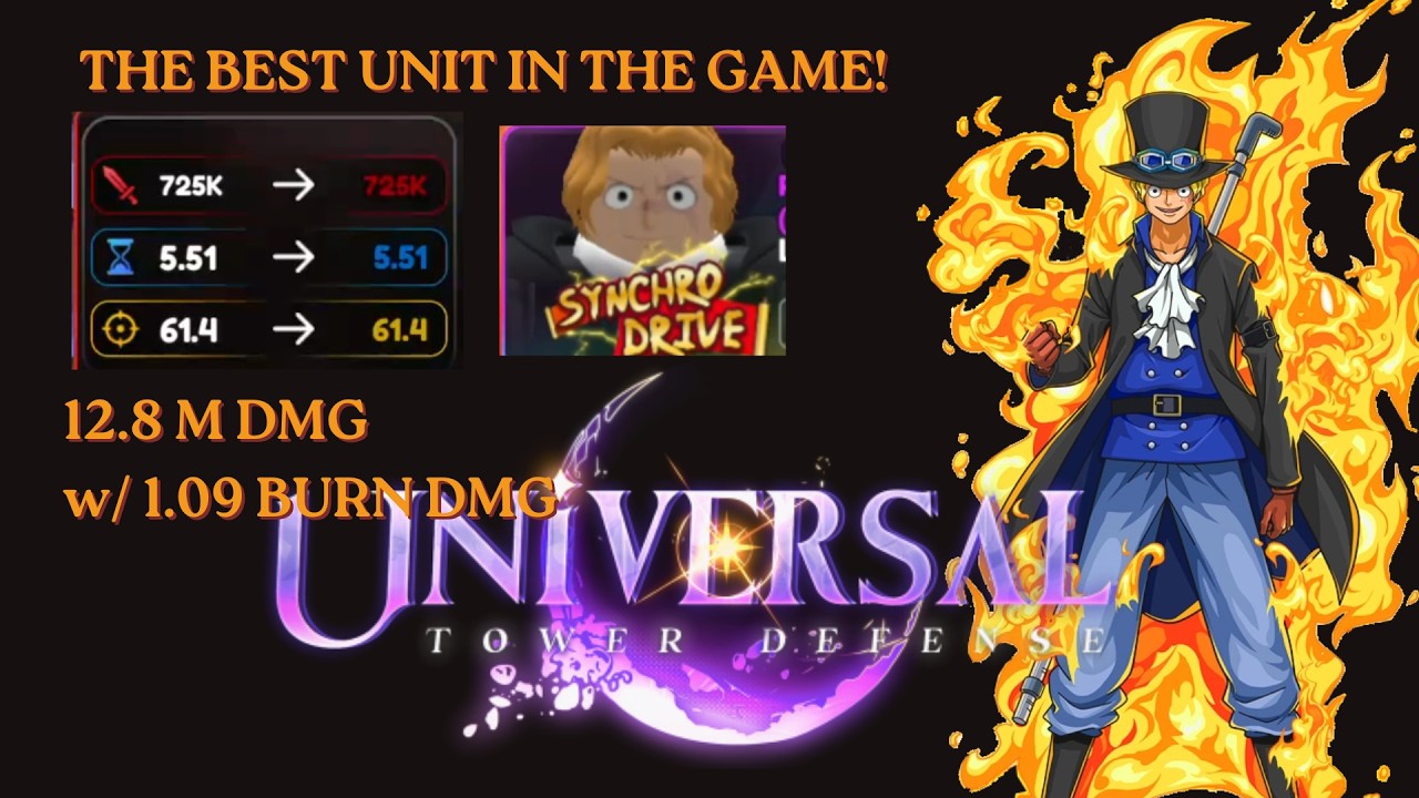 *12 MIL DMG* SABO + ACE SYNCHRO DRIVE is beyond BUSTED! SABO/REVOLUTIONARY CHIEF BEST BUILD in UTDX